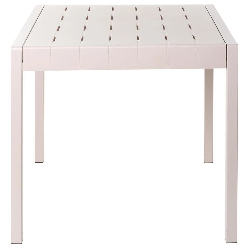 BARTICA - Tuintafel - Beige - 81 X 84 Cm - Synthetisch Materiaal 7 BARTICA - Tuintafel - Beige - 81 X 84 Cm - Synthetisch Materiaal - Afbeelding 5