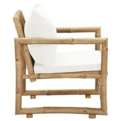 VidaXL Tuinstoelen 2 St Met Kussens Bamboe -Meubelwinkel 01a32c6ef8e347618598a0ba3e9a7ac3