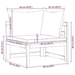 VidaXL - Hoekbank - Grijs - Acaciahout - Met Kussens -Meubelwinkel 0364e5ba8ec14c6c8187b54643d09be0