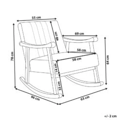 LEKNES - Schommelstoel - Gebroken Wit - Bouclé 15 LEKNES - Schommelstoel - Gebroken Wit - Bouclé -Meubelwinkel 03acc92803bf4a88b80a9fb2ded91a1c