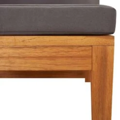 VidaXL - Hoekbank - Grijs - Acaciahout - Met Kussens -Meubelwinkel 04f592ebb7784b389ae7b2c869292870