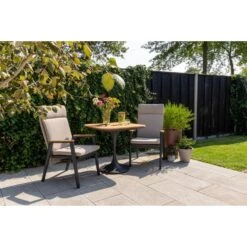 VDG Solaro Verstelbare Dining Tuinstoel - Light Rope / Teak Arm -Meubelwinkel 08089c0c91ab477389237eec6fe07a9f