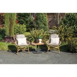 Castello Lounge Fauteuil - Light Teak Look - Natural Rotan-merino Sand -Meubelwinkel 0c23c5da15ec4552ba3e026b96d64cba