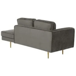 MIRAMAS - Chaise Longue - Grijs - Linkerzijde - Fluweel 15 MIRAMAS - Chaise Longue - Grijs - Linkerzijde - Fluweel -Meubelwinkel 0c32ddfede74458c9b82238e8a566453