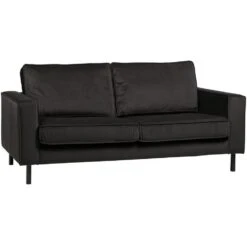 WOOOD Robin 2,5-Zits Bank - Fluweel - Grijs - 80x180x93 -Meubelwinkel 0cbf5fef915944018f36486c9347b7ba