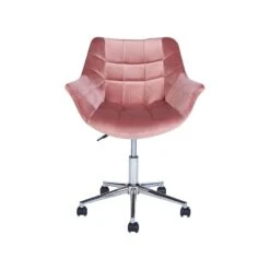 Beliani Bureaustoel LABELLE - Roze Fluweel -Meubelwinkel 0cc9f401a4c84d008a11496d7f00f9dc
