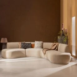 WOOOD Batavier Bank - Polyester - Naturel - 75x336x180 -Meubelwinkel 0d36aef8f606487c9363e34e612c7bd3