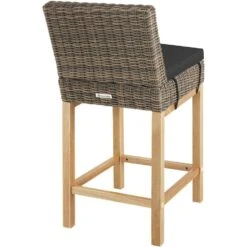 Tectake Wicker Bartafel Lovas Met 4 Stoelen Latina, Natuur -Meubelwinkel 0d5d74054382484daf7fd7af8e6b4933 1