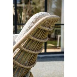 Castello Lounge Fauteuil - Light Teak Look - Natural Rotan-merino Sand -Meubelwinkel 0db113ddf3cc4486aaf92c80dc605f2d