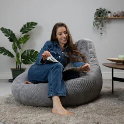 Icon Zitzak Dalton - Corduroy Zitzak Volwassenen - Grijs -Meubelwinkel 0e5dbe5291be4bf28419062b1f559a98