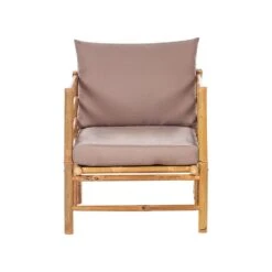 CERRETO - Loungeset 6-zits Hoekbank - Taupe - Bamboehout -Meubelwinkel 0e80464f3d8f4f6199ac9183e311ca8a