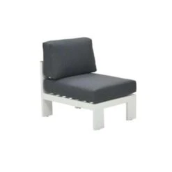 Garden Impressions Plaza Midden Element Wit - Teak Look