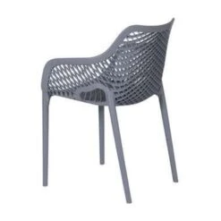 Garden Impressions Air XL Kunststof Tuinstoel Donker Grijs - 2 Stuks -Meubelwinkel 1000003926 0102