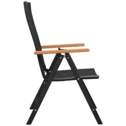 VidaXL Tuinstoelen Stapelbaar 2 St Poly Rattan Zwart 9 VidaXL Tuinstoelen Stapelbaar 2 St Poly Rattan Zwart -Meubelwinkel 1000006231 0103