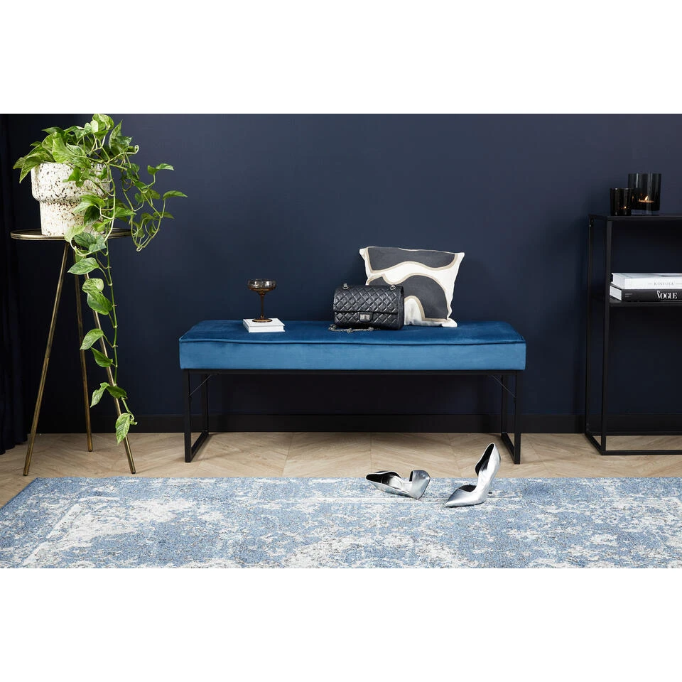 Lifa Living Londen Halbank - Blauw - 120 X 40 X 45 Cm 4 Lifa Living Londen Halbank - Blauw - 120 X 40 X 45 Cm - Afbeelding 2