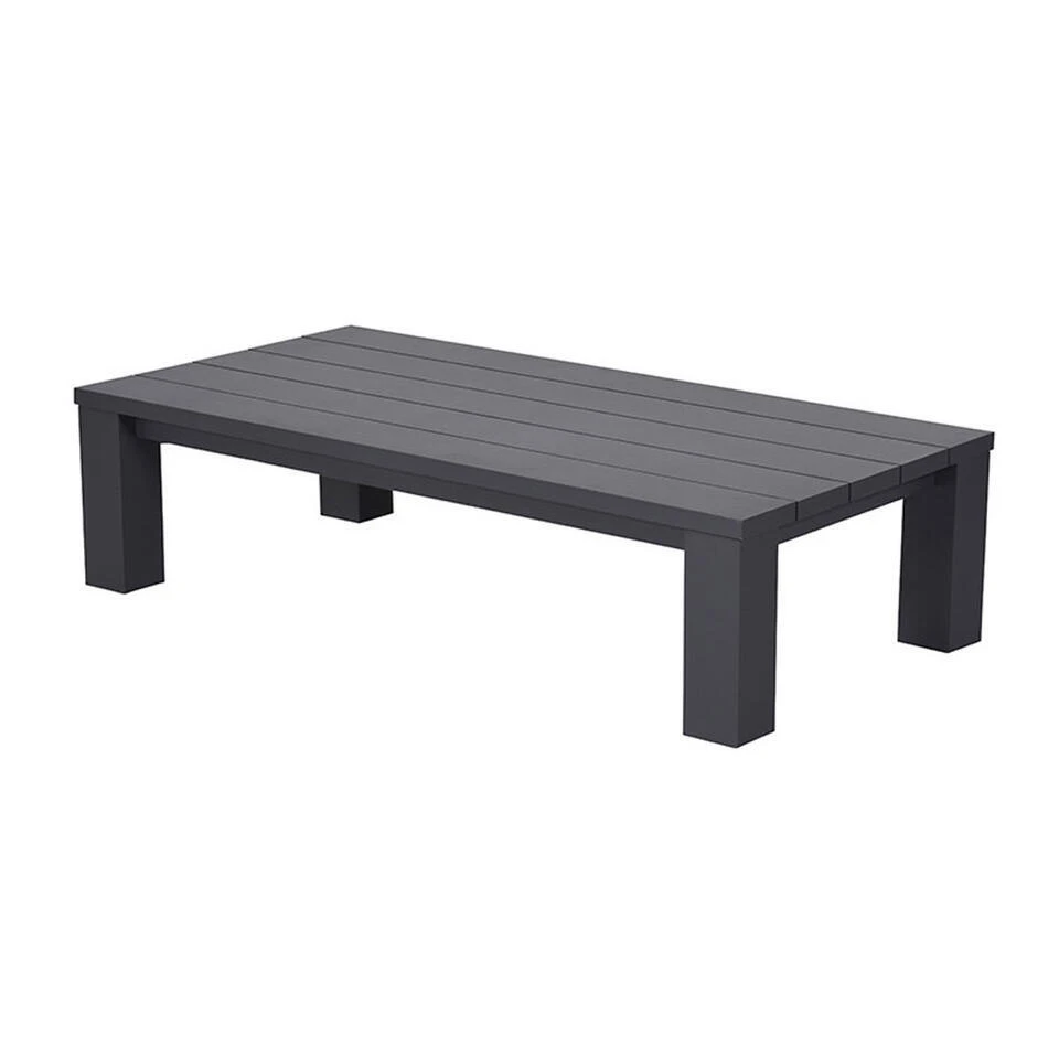 Garden Impressions Plaza Lounge Tuintafel 140x70xH40 Cm D. Grijs 3 Garden Impressions Plaza Lounge Tuintafel 140x70xH40 Cm D. Grijs