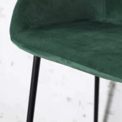 Giga Meubel Barstoel Groen - Zithoogte 65cm - Metaal & Velvet - Barstoel Amira -Meubelwinkel 1000027438 0103