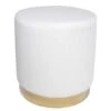 Giga Meubel Teddy Poef Wit - Met Gouden Onderstel - Poef Quinty 2 Giga Meubel Teddy Poef Wit - Met Gouden Onderstel - Poef Quinty -Meubelwinkel 1000027539
