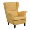 Beliani Oorfauteuil ABSON - Geel Polyester 1 Beliani Oorfauteuil ABSON - Geel Polyester -Meubelwinkel 1000027731