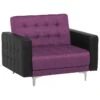Beliani Fauteuil ABERDEEN - Paars Polyester -Meubelwinkel 1000027732