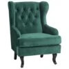 Beliani Oorfauteuil ALTA - Groen Fluweel -Meubelwinkel 1000027814
