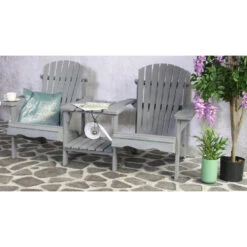 SenS-Line Adirondack Dubbele Tuinstoel - Hout - Grijs 9 SenS-Line Adirondack Dubbele Tuinstoel - Hout - Grijs -Meubelwinkel 1000038286 0103