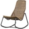 WOOOD Schommelstoel Buiten Tom - Rattan - Naturel - 97x51x95 -Meubelwinkel 1000041308