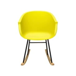 Beliani Schommelstoel HARMONY - Geel Polypropyleen 9 Beliani Schommelstoel HARMONY - Geel Polypropyleen -Meubelwinkel 1000041319 0103