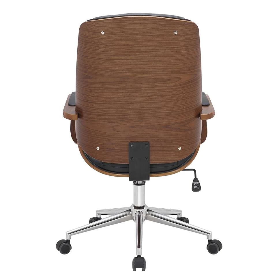 CLP Bureaustoel Yankton - Zwart 6 CLP Bureaustoel Yankton - Zwart - Afbeelding 4