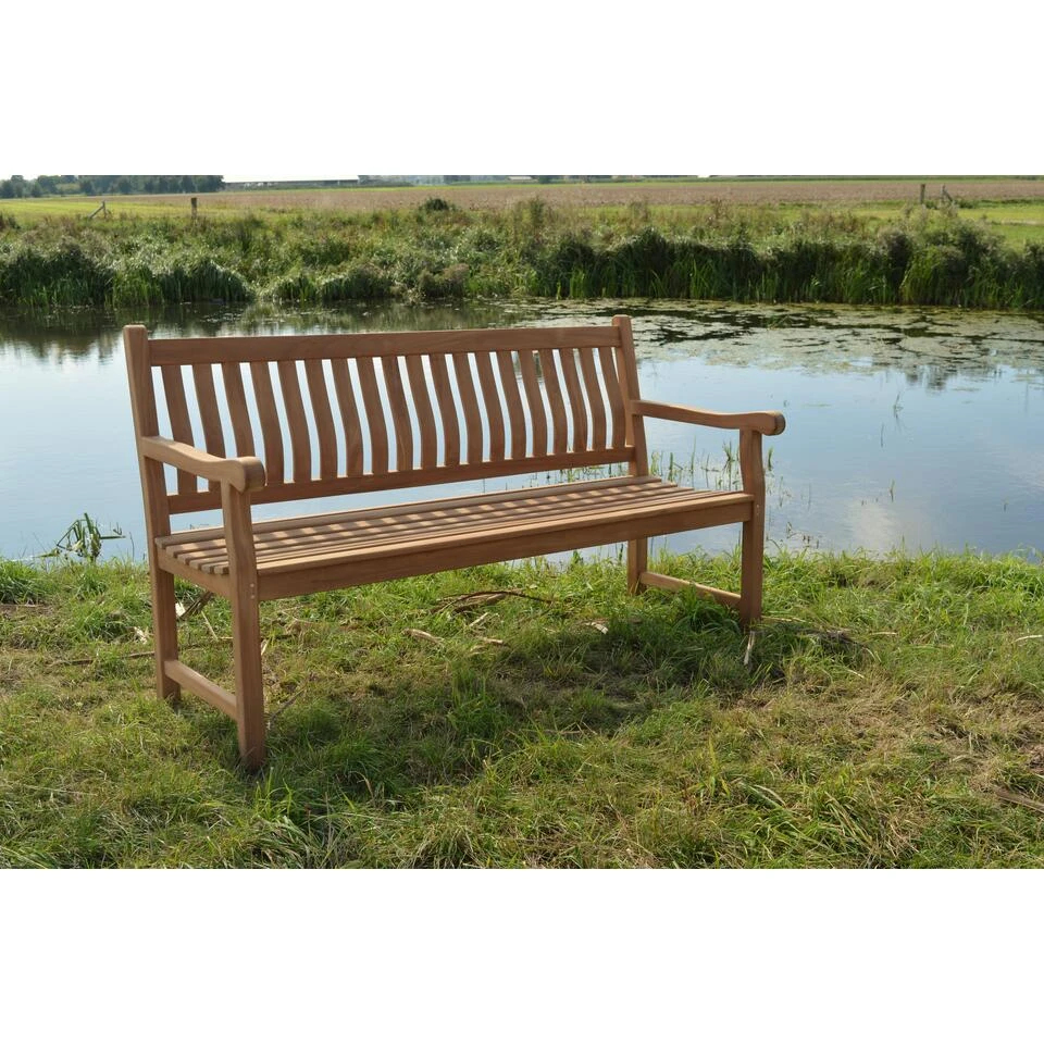 Livingfurn - Tuinbank Bench Patrick - 50x180x60cm - Teakhout 4 Livingfurn - Tuinbank Bench Patrick - 50x180x60cm - Teakhout - Afbeelding 2