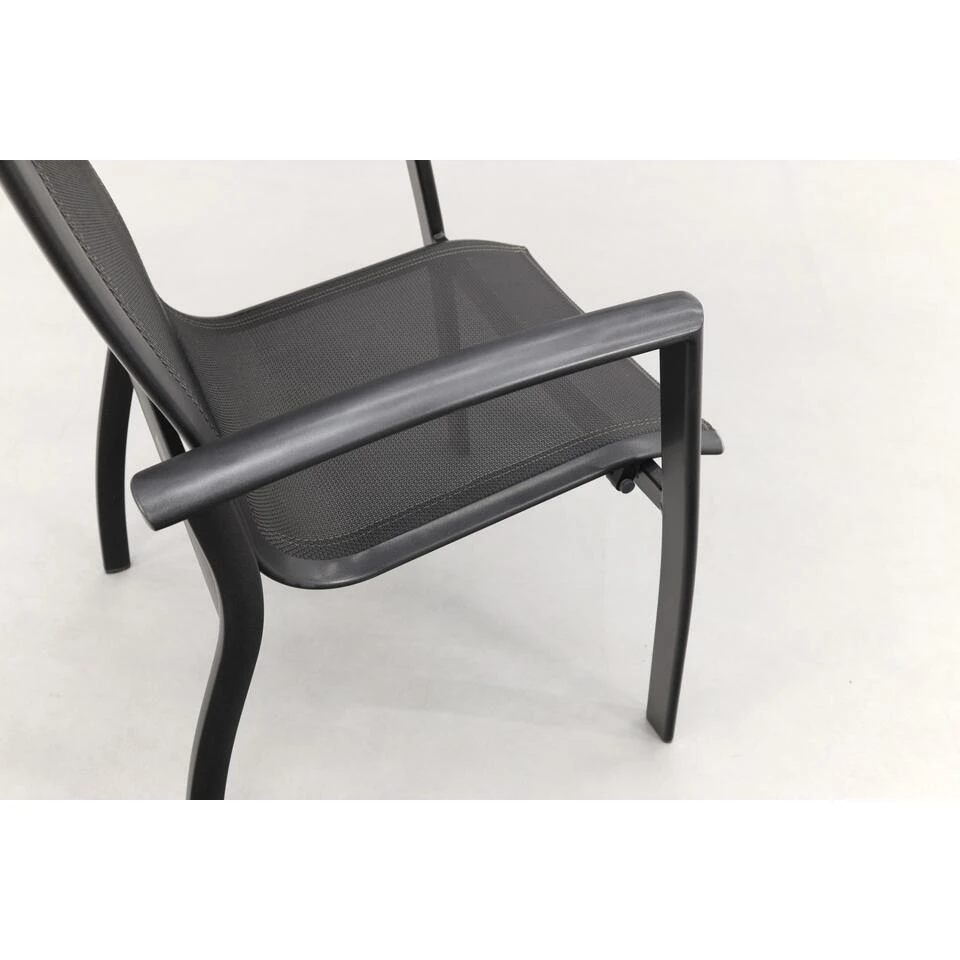 Kettler Legato Curve Stapelstoel - Antraciet 6 Kettler Legato Curve Stapelstoel - Antraciet - Afbeelding 4