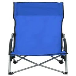 VidaXL Strandstoelen 2 St Inklapbaar Stof Blauw 7 VidaXL Strandstoelen 2 St Inklapbaar Stof Blauw -Meubelwinkel 1000056442 0102