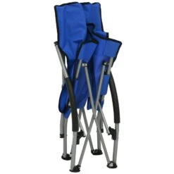 VidaXL Strandstoelen 2 St Inklapbaar Stof Blauw 9 VidaXL Strandstoelen 2 St Inklapbaar Stof Blauw -Meubelwinkel 1000056442 0105