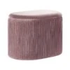 RICHLAND - Poef - Roze - 55 Cm - Fluweel -Meubelwinkel 1000057166