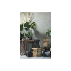 WOOOD Kruk Bikkel - Hout - Naturel - 40x28x28 -Meubelwinkel 1000057578 0103