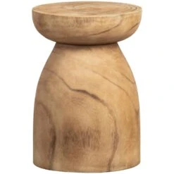 WOOOD Kruk Bink - Hout - Naturel - 40x28x28