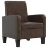 VidaXL Fauteuil Kunstleer Bruin -Meubelwinkel 1000059153