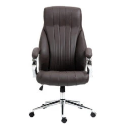 Clp Bureaustoel Wigan Leder Bruin -Meubelwinkel 1000059681 0101