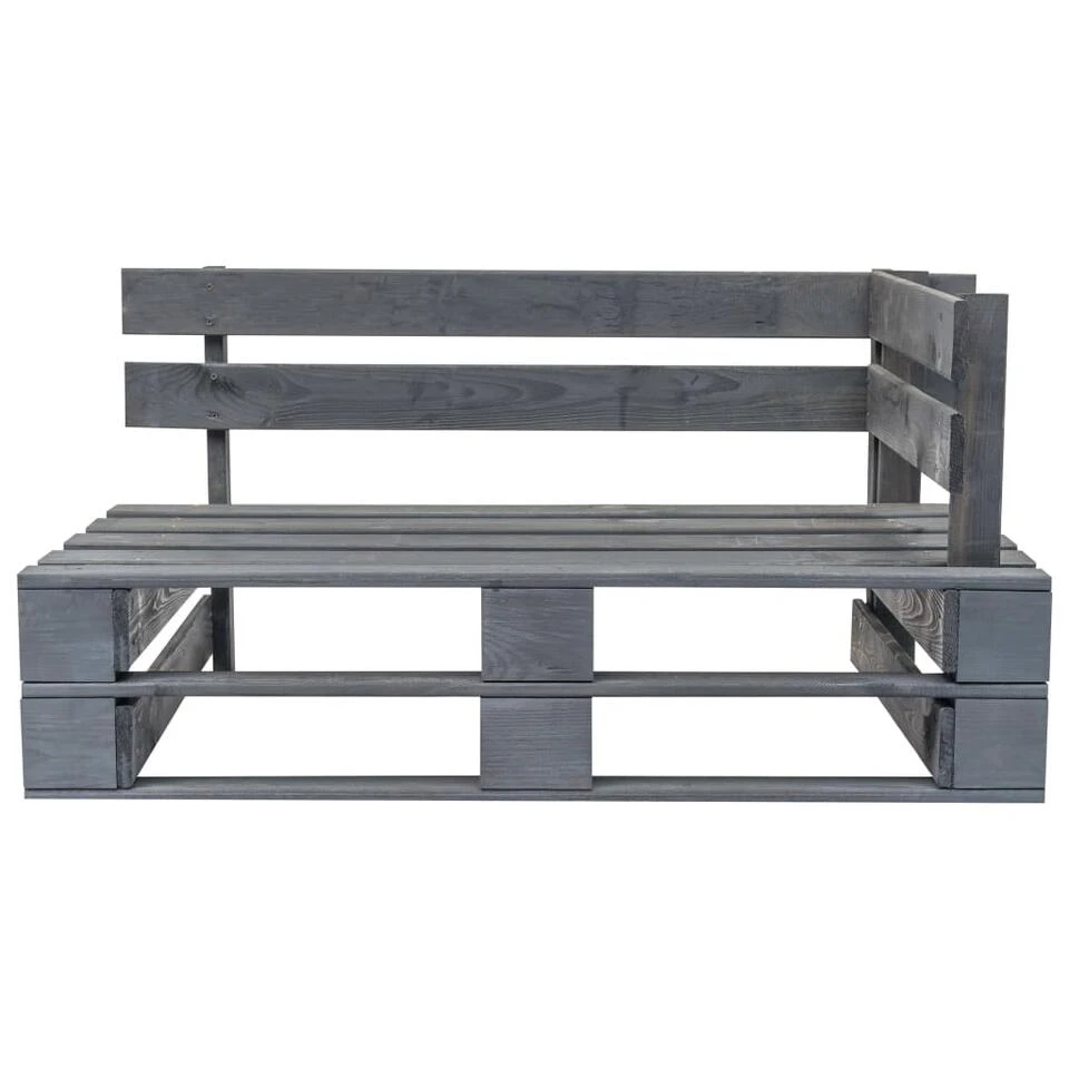 VidaXL Tuinbank Met Rode Kussens Pallet Grenenhout 6 VidaXL Tuinbank Met Rode Kussens Pallet Grenenhout - Afbeelding 4