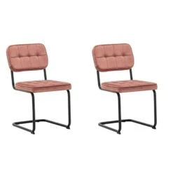 Furnihaus Eetkamerstoelen Set Van 2 Flexa - Roze
