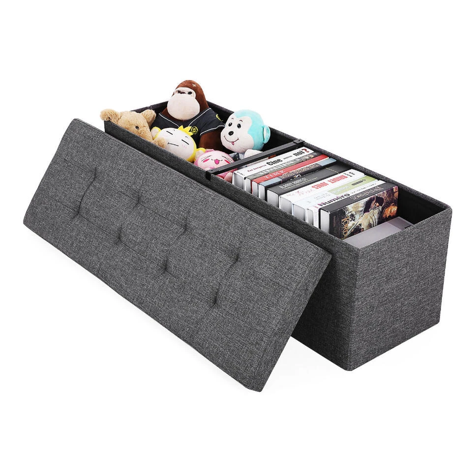 ACAZA Poef - Opvouwbaar - Zonder Poten - 2 Compartimenten - 110 Cm 5 ACAZA Poef - Opvouwbaar - Zonder Poten - 2 Compartimenten - 110 Cm - Afbeelding 3