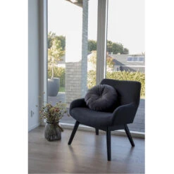 Giga Meubel Loungestoel Stof Donkergrijs/Zwart - Zithoogte 40cm 7 Giga Meubel Loungestoel Stof Donkergrijs/Zwart - Zithoogte 40cm -Meubelwinkel 1000069892 0101
