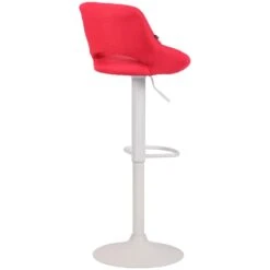 CLP Barkruk Milet Frame Wit Stof Rood 9 CLP Barkruk Milet Frame Wit Stof Rood -Meubelwinkel 1000073438 0103