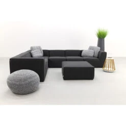 VDG Liberty Sunbrella - Sooty - Loungeset 7-delig Incl. Chaise Longue -Meubelwinkel 1000073561 0104