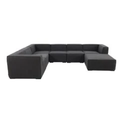 VDG Liberty Sunbrella - Sooty - Loungeset 7-delig Incl. Chaise Longue