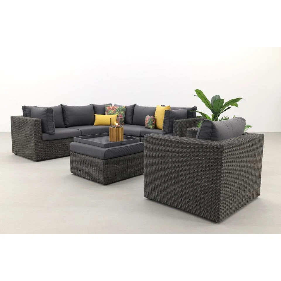 Suns Loungeset Garda Inclusief Fauteuil - Antraciet 6 Suns Loungeset Garda Inclusief Fauteuil - Antraciet - Afbeelding 4