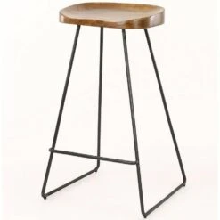 Essex Barkruk Acaciahout - Hout - Bruin -Meubelwinkel 1000076862 0103