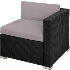 Tectake - Loungeset Milaan - Wicker - Zwart 9 Tectake - Loungeset Milaan - Wicker - Zwart -Meubelwinkel 1000077858 0103