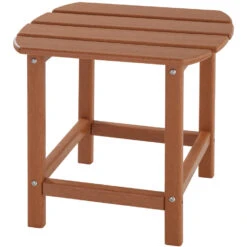 Tectake - 2 Tuinstoelen Janis Met Tafel - Houtlook - Bruin -Meubelwinkel 1000078051 0103