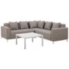 Beliani Loungeset BELIZE - Beige Polyester 1 Beliani Loungeset BELIZE - Beige Polyester -Meubelwinkel 1000079566
